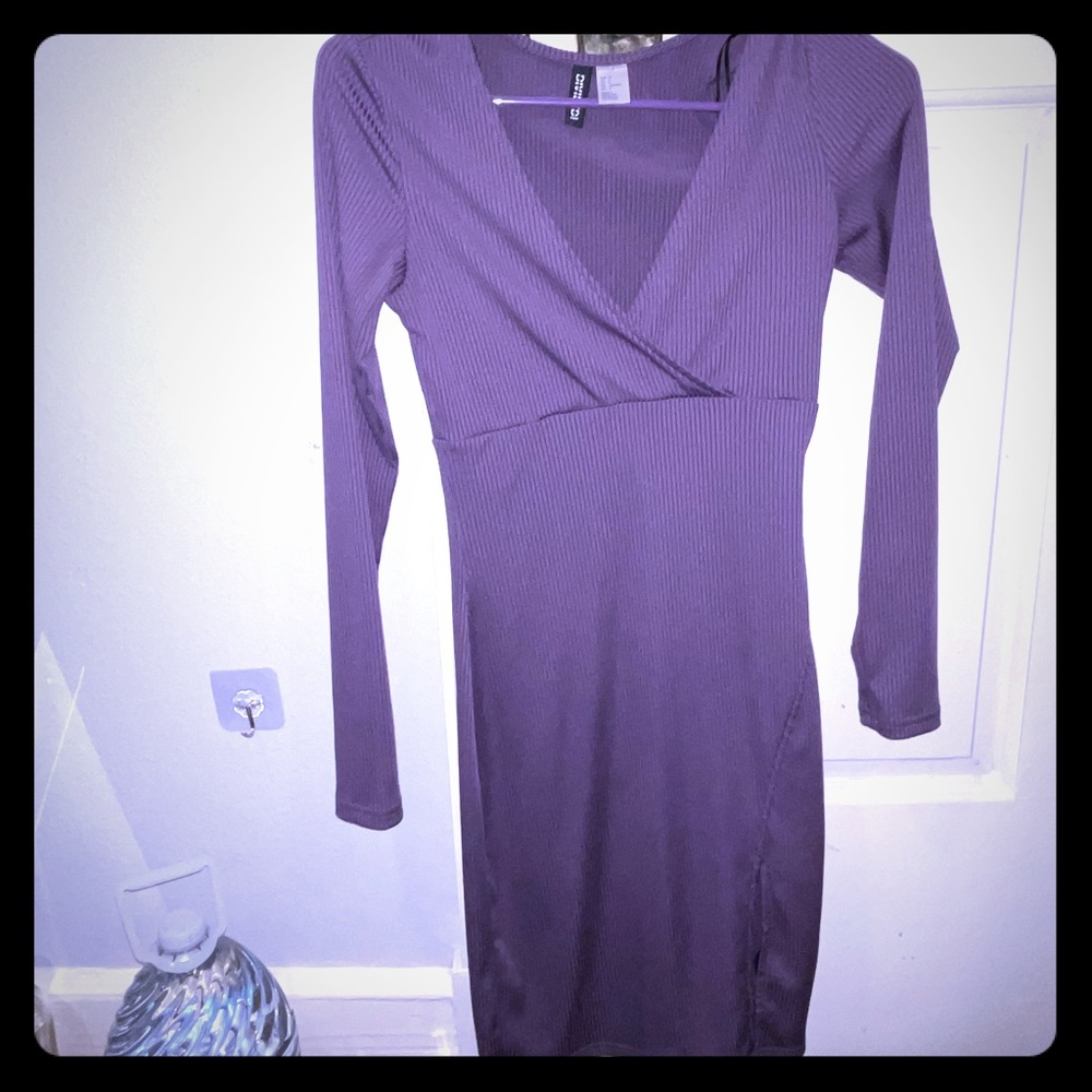 Fitted low cut dress